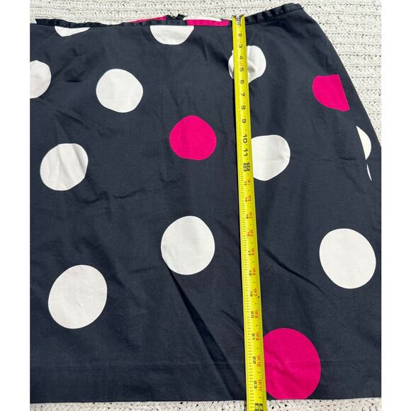 Talbots Woman Pencil Skirt Polka Dot Women's Plus Size 20W Blue Pink White Lined - Picture 3 of 8